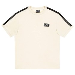 тениска,детски,тениски,ea7,emporio,armani,train,logo,series,tape,short,sleeve,t,shirt,off,white,(beige)