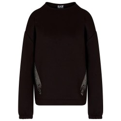 Блуза EA7 EMPORIO ARMANI Train Logo Series Tape sweatshirt - Black (Black) блуза,дамски,блузи,ea7,emporio,armani,train,logo,series,tape,sweatshirt,black,(black)