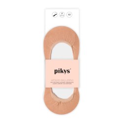 чорапи,дамски,чорапи,pikys,ballerina,low,cut,cotton,no,show,socks,2,pairs,beige,(beige)