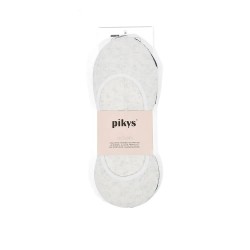 чорапи,дамски,чорапи,pikys,fantasy,ribbed,with,silicone,no,show,socks,2,pairs,grey,(grey)