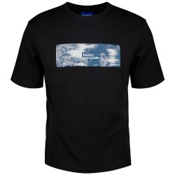 тениска,мъжки,тениски,hugo,napolux,10258299,01,blue,t,shirt,black,(black)