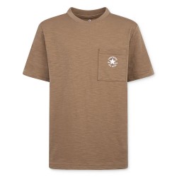 Детска тениска Converse kids Dctp Slub Pocket short sleeve T-shirt - Brown (Incensed) детска,тениска,мъжки,тениски,дамски,тениски,converse,kids,dctp,slub,pocket,short,sleeve,t,shirt,brown,(incensed)