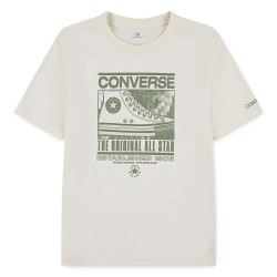 Детска тениска Converse kids Static Background Sneaker short sleeve T-shirt - Beige (Egret) детска,тениска,мъжки,тениски,дамски,тениски,converse,kids,static,background,sneaker,short,sleeve,t,shirt,beige,(egret)