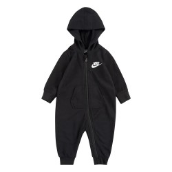 Бебешки гащеризон Nike Baby French Terry long sleeve jumpsuit - Black (Black) бебешки,гащеризон,детски,облекла,за,момичета,детски,облекла,за,момчета,nike,baby,french,terry,long,sleeve,jumpsuit,black,(black)
