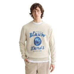 блуза,мъжки,пуловери,scotch,&,soda,denim,washed,artwork,sweatshirt,ecru,melange,(beige)