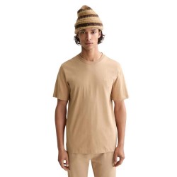 тениска,мъжки,тениски,scotch,&,soda,regular,fit,logo,short,sleeve,t,shirt,beige,(tannin)
