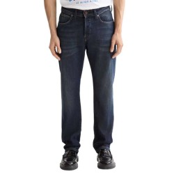 дънки,мъжки,панталони,scotch,&,soda,the,zee,straight,fit,jeans,paint,it,blauw,(blue)