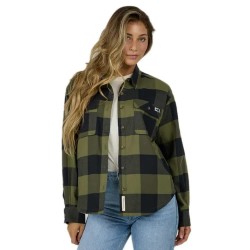 риза,с,дълъг,ръкав,дамски,блузи,дамски,ризи,salty,crew,fathom,flannel,long,sleeve,shirt,olive,(green)