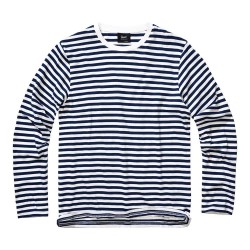 тениска,мъжки,тениски,brandit,jersey,stripe,long,sleeve,t,shirt,navy,white,(blue)