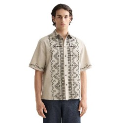 риза,с,къс,ръкав,мъжки,ризи,scotch,&,soda,embroidered,short,sleeve,shirt,beige,(beige)