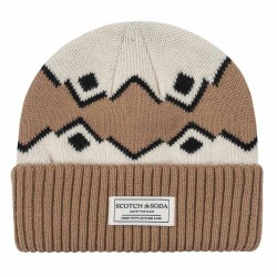 шапка,всички,шапки,scotch,&,soda,fairisle,cuff,beanie,beige,(brown)