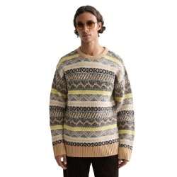 блуза,мъжки,пуловери,scotch,&,soda,jacquard,dropped,sweater,beige