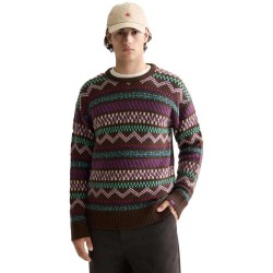 блуза,мъжки,пуловери,дамски,пуловери,scotch,&,soda,jacquard,dropped,sweater,brown,(brown)