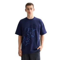 тениска,мъжки,тениски,scotch,&,soda,loose,fit,embroidery,short,sleeve,t,shirt,blue,(blue)