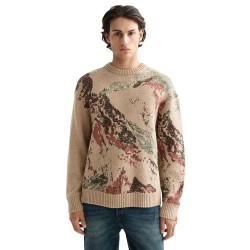 блуза,мъжки,пуловери,scotch,&,soda,mountain,loose,fit,sweater,beige,(brown)
