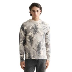 блуза,мъжки,пуловери,scotch,&,soda,printed,dropped,shoulder,sweater,white