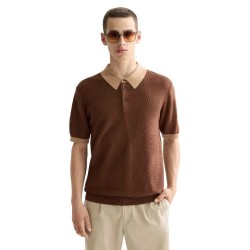 дамски,блузи,с,яка,мъжки,блузи,с,яка,scotch,&,soda,tone,on,tone,striped,regular,fit,short,sleeve,polo,brown,(brown)