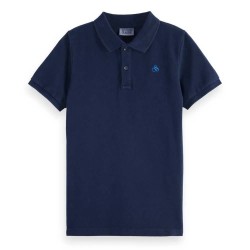 шапка,детски,блузи,с,яка,scotch,&,soda,core,garment,dyed,pique,short,sleeve,polo,sky,captain,(blue)