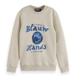 блуза,детски,блузи,scotch,&,soda,denim,washed,artwork,sweatshirt,ecru,melange,(beige)