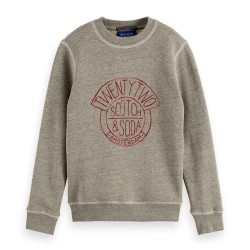блуза,детски,блузи,scotch,&,soda,denim,washed,artwork,sweatshirt,grey,melange,(grey)