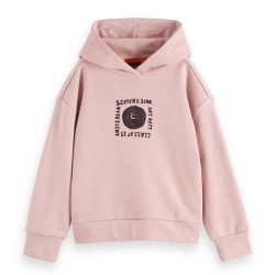 суичър,детски,блузи,scotch,&,soda,loose,fit,artwork,hoodie,pink