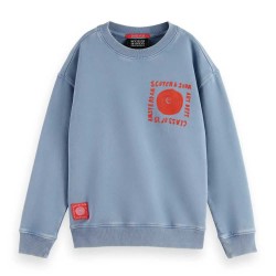 блуза,детски,блузи,scotch,&,soda,loose,fit,artwork,sweatshirt,blue