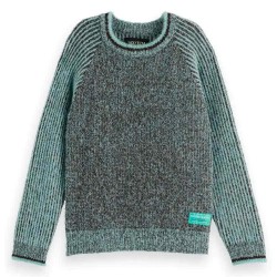 блуза,детски,блузи,scotch,&,soda,regular,fit,contrast,raglan,sweater,green,(agate,green,demitasse)