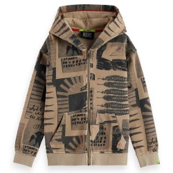 блуза,детски,блузи,scotch,&,soda,relaxed,fit,all,over,printed,full,zip,sweatshirt,brown,(art,dept,collage,plaza,taupe)