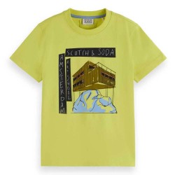 тениска,детски,тениски,scotch,&,soda,relaxed,fit,front,artwork,short,sleeve,t,shirt,yellow,(limeaid)
