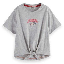 тениска,детски,тениски,scotch,&,soda,relaxed,fit,knotted,front,and,back,artwork,short,sleeve,t,shirt,grey,(grey,melange)