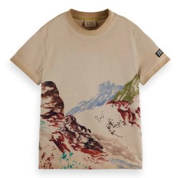тениска,детски,тениски,scotch,&,soda,relaxed,fit,placed,artwork,short,sleeve,t,shirt,beige,(tannin)