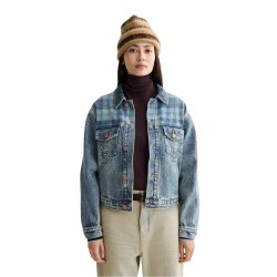 яке,дамски,якета,и,палта,scotch,&,soda,customised,mixed,fabric,denim,jacket,outdoor,blue,(blue)