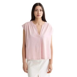 дамски,блузи,дамски,ризи,scotch,&,soda,drapey,v,short,sleeve,blouse,burnished,lilac,(pink)
