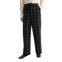 панталони,дамски,панталони,scotch,&,soda,ezra,drawstring,high,waist,pants,meteorite,window,pane,check