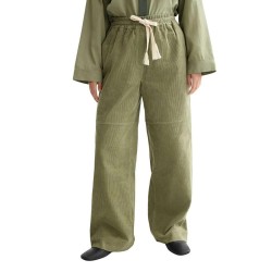 панталони,дамски,панталони,scotch,&,soda,noa,wide,leg,fit,pull,on,high,waist,pants,green,(oil,green)