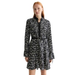 рокля,дамски,поли,и,рокли,scotch,&,soda,printed,long,sleeve,short,dress,moon,gardening