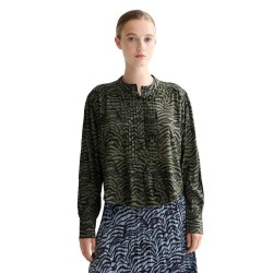 риза,с,дълъг,ръкав,дамски,блузи,дамски,ризи,scotch,&,soda,printed,pintuck,long,sleeve,shirt,green,(ikat,feather,thyme)