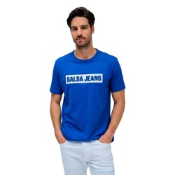 тениска,мъжки,тениски,salsa,jeans,21010258,slim,fit,t,shirt,medium,blue,(blue)