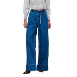 дънки,дамски,панталони,salsa,jeans,21010305,pallazo,jeans,medium,wash,(blue)