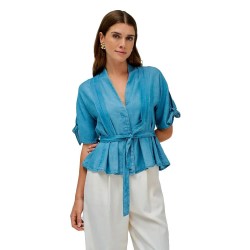 дънки,дамски,блузи,дамски,ризи,salsa,jeans,21010333,blouse,ice,bleach,(blue)