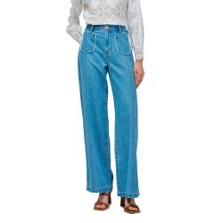 дънки,дамски,панталони,salsa,jeans,21010349,loose,fit,jeans,ice,bleach,(blue)