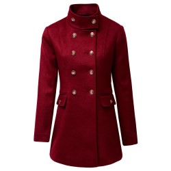 палто,дамски,якета,и,палта,salsa,jeans,21010404,regular,fit,coat,dark,red
