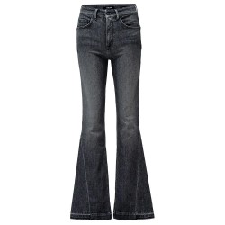 дънки,дамски,панталони,salsa,jeans,faith,lateral,detail,push,in,flare,fit,jeans,black