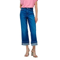 дънки,дамски,панталони,salsa,jeans,faith,ripped,hem,push,in,straight,fit,jeans,medium,light,(blue)