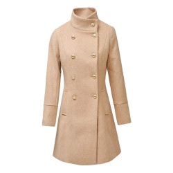 палто,дамски,якета,и,палта,salsa,jeans,the,new,classic,coat,dark,beige,v2