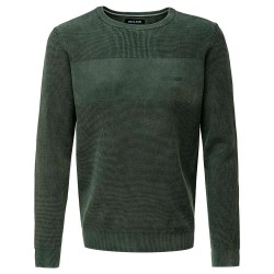 блуза,мъжки,пуловери,salsa,jeans,waffle,regular,fit,sweater,dark,green,(green)