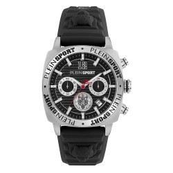 часовник,часовници,philipp,plein,sport,wildcat,chrono,40,mm,watch,silver,(black,silver)