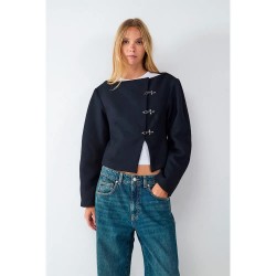 яке,дамски,якета,и,палта,balmohk,wool,hook,and,eye,jacket,blue,neon,navy
