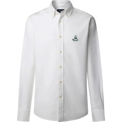 риза,с,дълъг,ръкав,мъжки,ризи,façonnable,bird,yale,oxford,long,sleeve,shirt,white