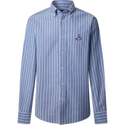 риза,с,дълъг,ръкав,мъжки,ризи,façonnable,yale,oxford,bird,long,sleeve,shirt,blue,(blue)
